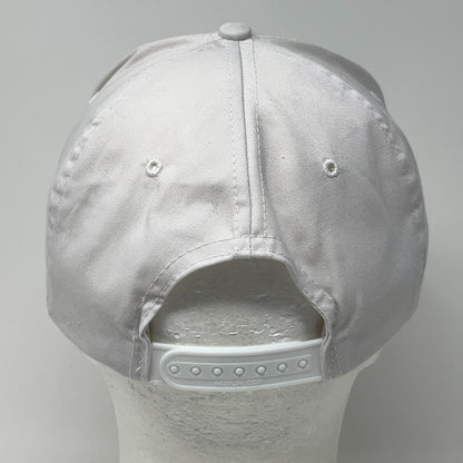 Vintage Harrah's Laughlin Casino Hat Baseball Cap White Snapback Logo Nevada