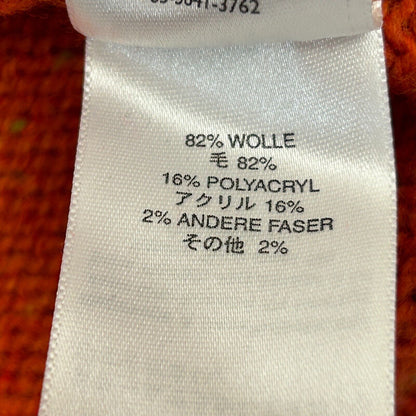 Suéter de mezcla de lana de los años 90 de Eddie Bauer, cuello en V grande, fabricado en EE. UU., para hombre, color naranja