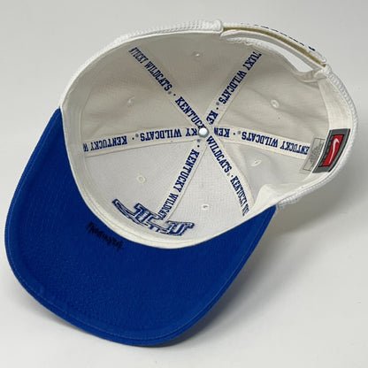 University of Kentucky Wildcats Hat Baseball Cap Nike Team UK Strapback White