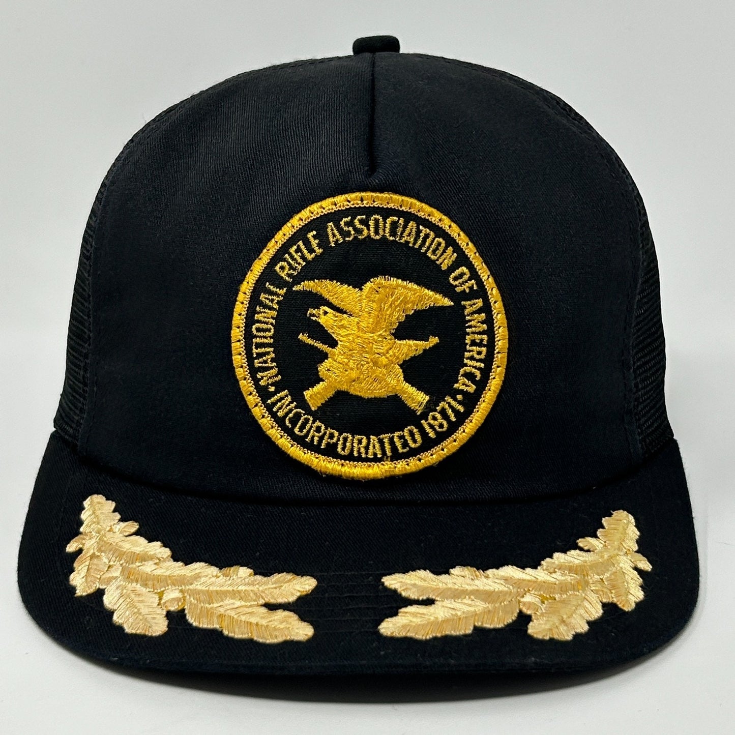 Vintage NRA Trucker Hat Baseball Cap National Rifle Association Snapback Black