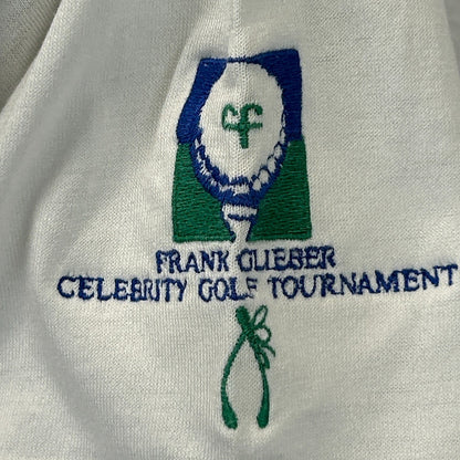 Vintage 80s Gleneagles CC Country Club Polo Shirt Plano Texas Golf White L Large