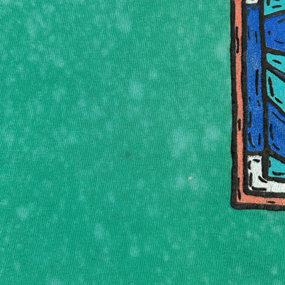 Vintage 90s Sailboat T Shirt Sailing Yachting Nautical Made In USA Green S Small