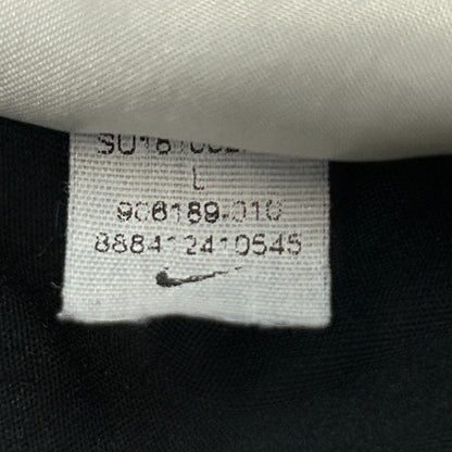 Las Vegas Raiders Polo Shirt Black Striped NFL On Field SS Nike Dri Fit L Large