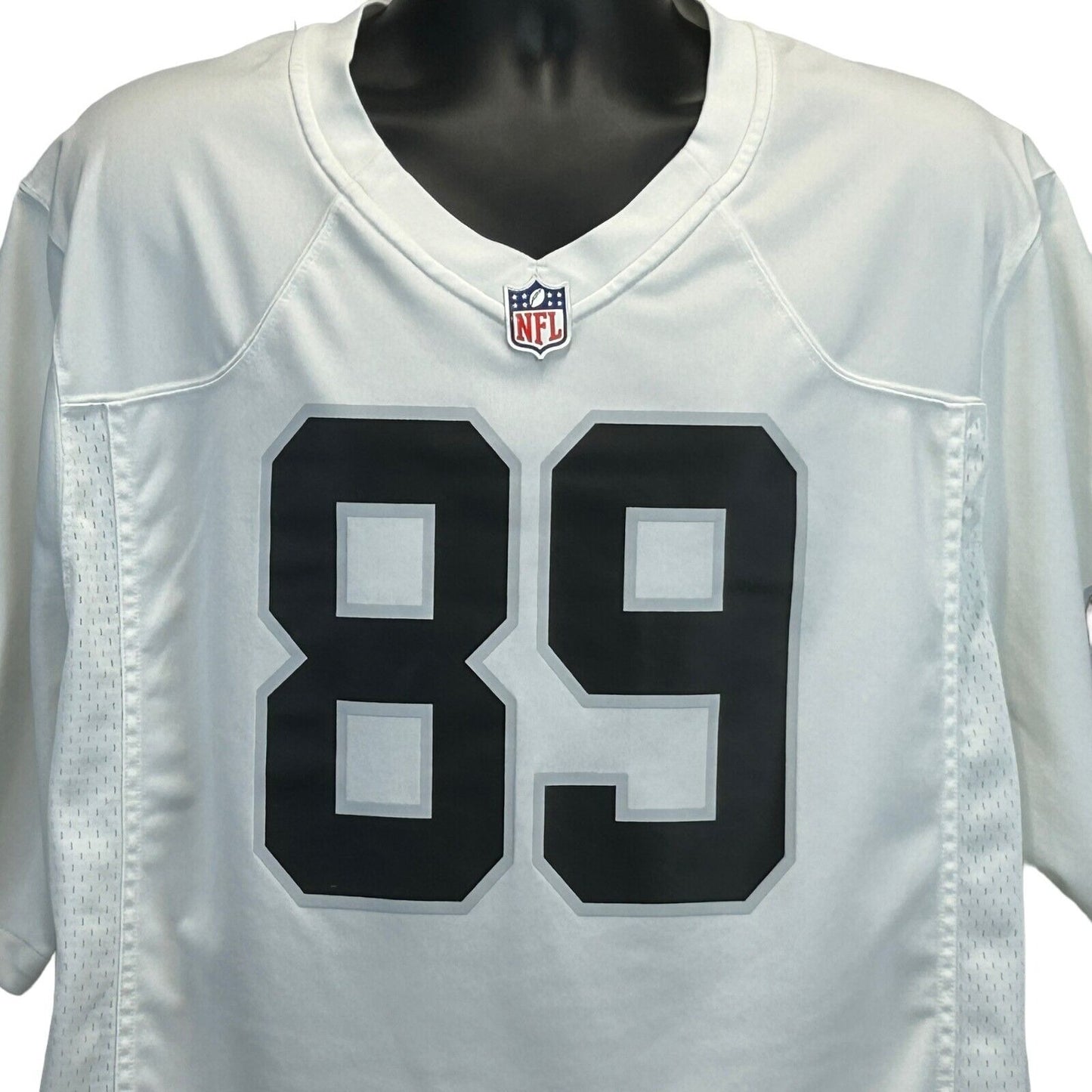 Camiseta de Bryan Edwards Las Vegas Raiders para hombre, talla 2XL, blanca, Nike, NFL, para uso en el campo