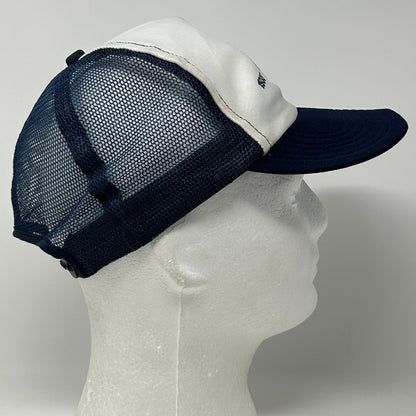 Vintage 80s CWA Communications Workers Trucker Hat Baseball Cap Snapback Blue - Neon Vintage
