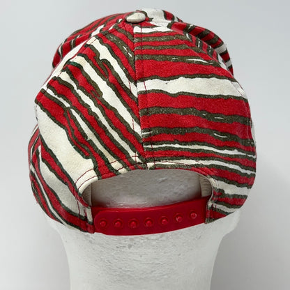 Vintage 90s Zubaz San Francisco SF 49ers Hat Baseball Cap Red Official Snapback