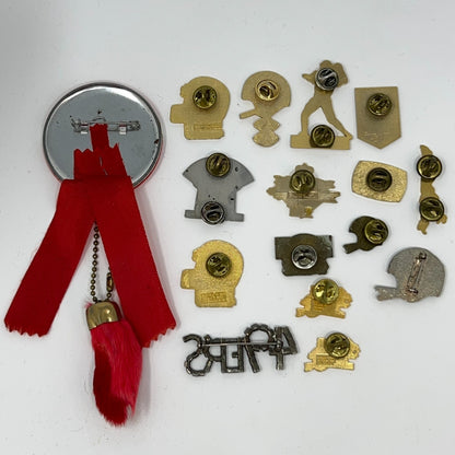 San Francisco 49ers Vintage Pins Button Lot Super Bowl XXIII Montana Rice 80s