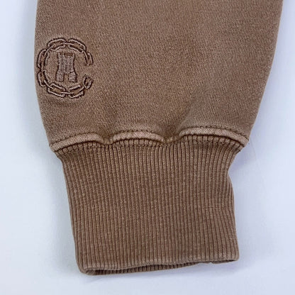 Crooks and Castles Hoodie Hooded Sweatshirt Streetwear Beige Unisex XS X-Small
