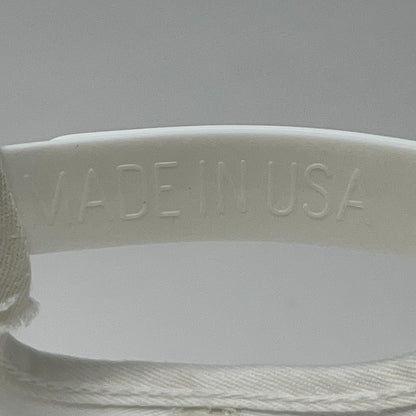 Vintage 90s US Navy Hat Baseball Cap USN Military Snapback White Made In USA