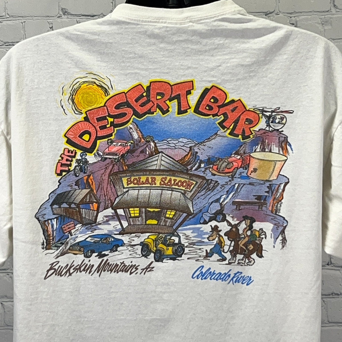 Desert Bar Nellie E Saloon T Shirt XL X-Large Arizona Colorado River Pocket Tee