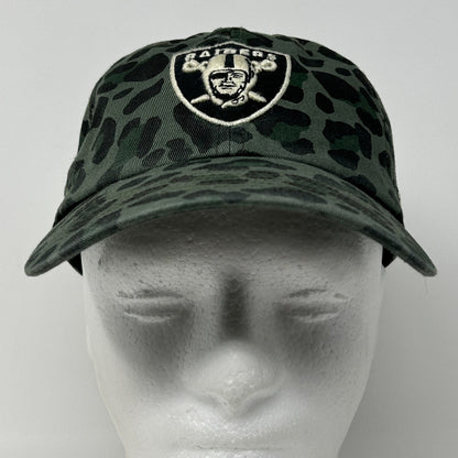 Las Vegas Raiders Hat Baseball Cap Cheetah Jaguar Leopard Print Strapback Green