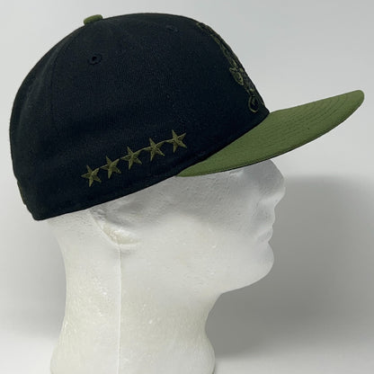 Binghamton Rumble Ponies Hat Baseball Cap Fitted 7 1/4 Black New Era Military