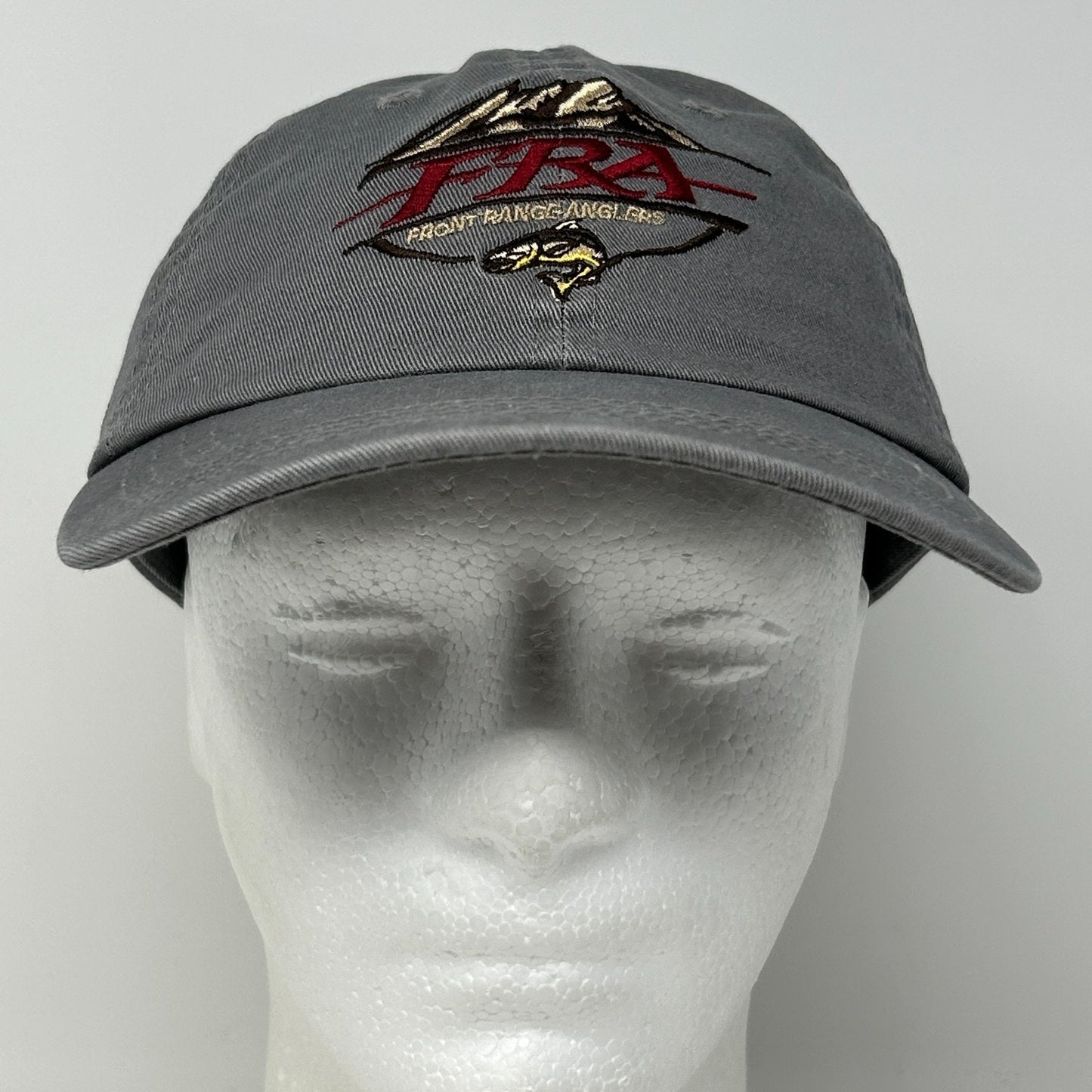 FRA Front Range Anglers Dad Hat Baseball Cap Fisherman Fishing Strapback Gray - Neon Vintage