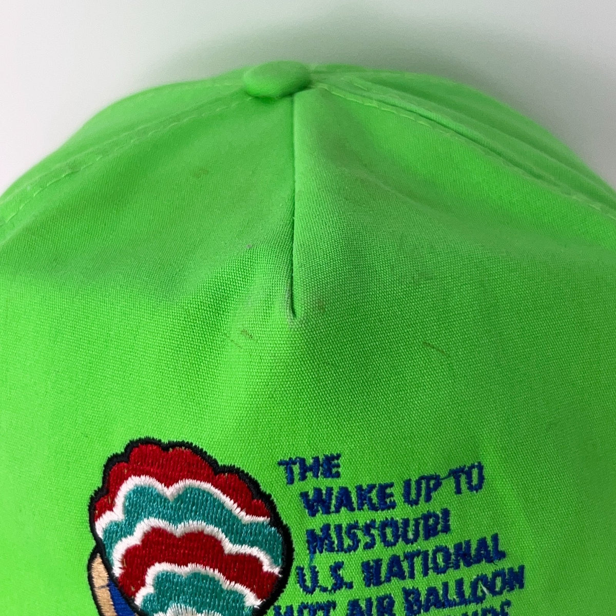 Vintage Hot Air Balloon Championships Hat Baseball Cap Missouri Snapback Green