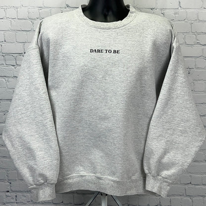 KK Fit Twins Kathryn Kendra Dare to Be Butterfly Sweatshirt XL Gray Crewneck