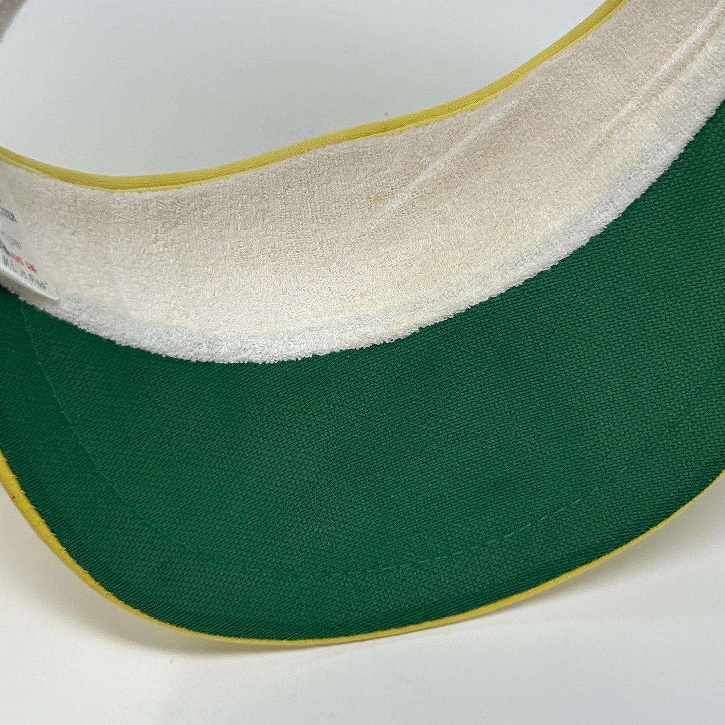 Vintage Pepsi Challenge 10000 Meter Series Visor Hat Cap Yellow 80s Strapback