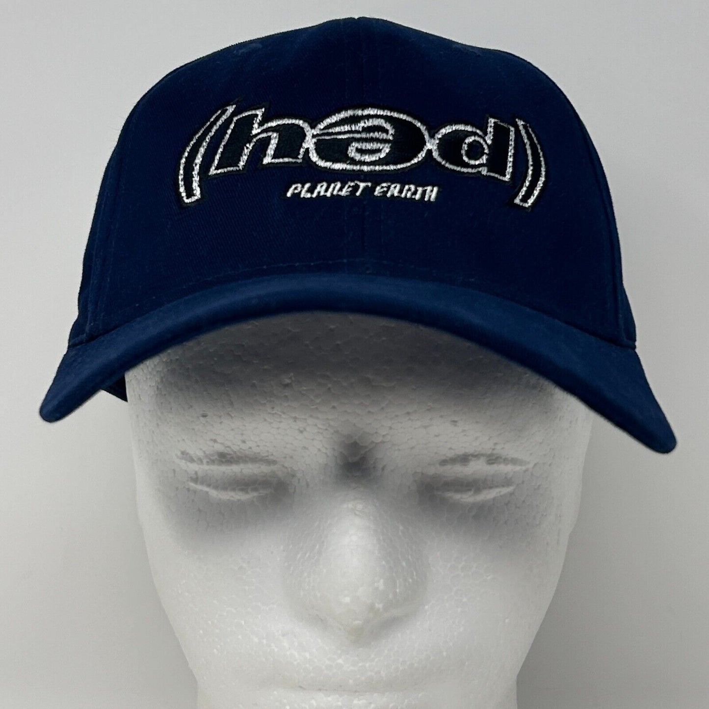 Vintage Hed PE Baseball Hat Cap Hed Planet Earth Band Blue Flex Fitted Medium