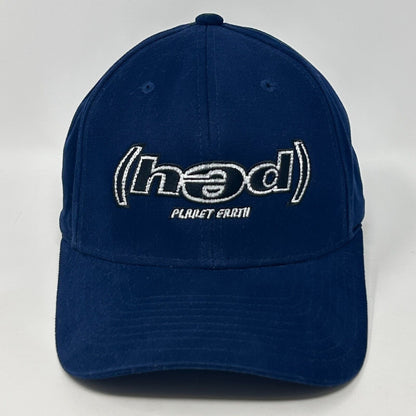 Vintage Hed PE Baseball Hat Cap Hed Planet Earth Band Blue Flex Fitted Medium