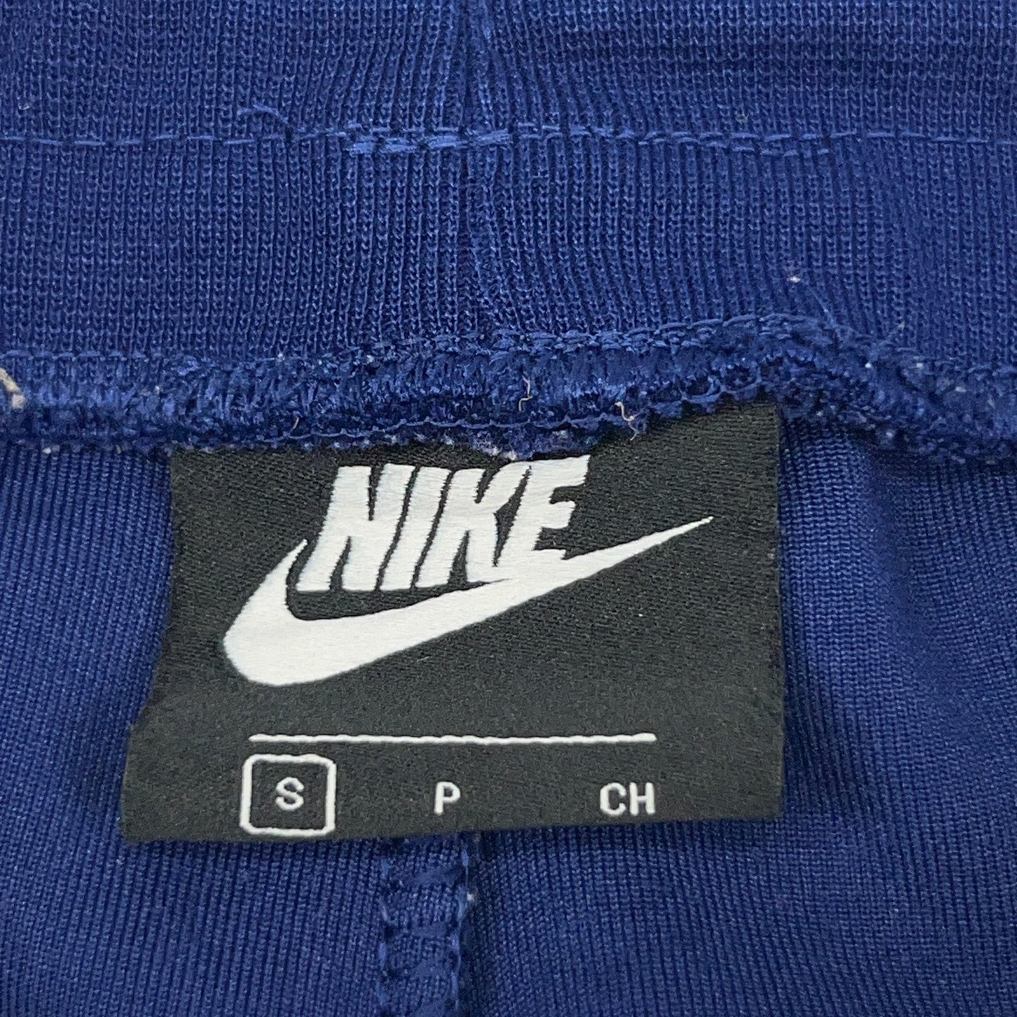Nike Velvet Sweatpants Blue S Small Drawstring Joggers 95% Polyester Spandex