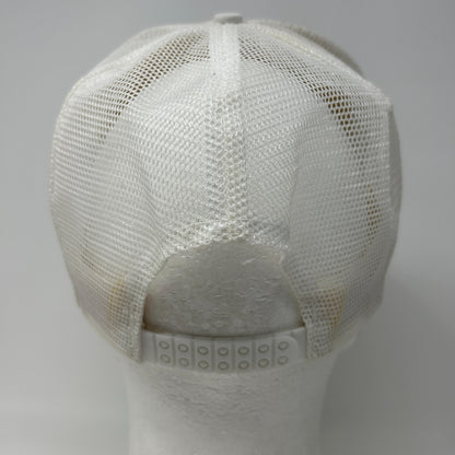 Vintage 90s Toy Show Ipava Illinois Trucker Hat Baseball Cap Mesh Snapback White - Neon Vintage