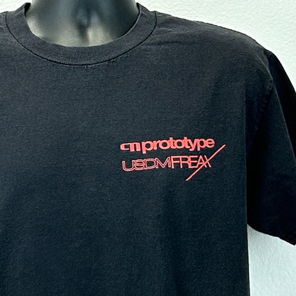USDM Freax T Shirt Inspire Prototype Japanese Cars Made In USA Black Tee L Large