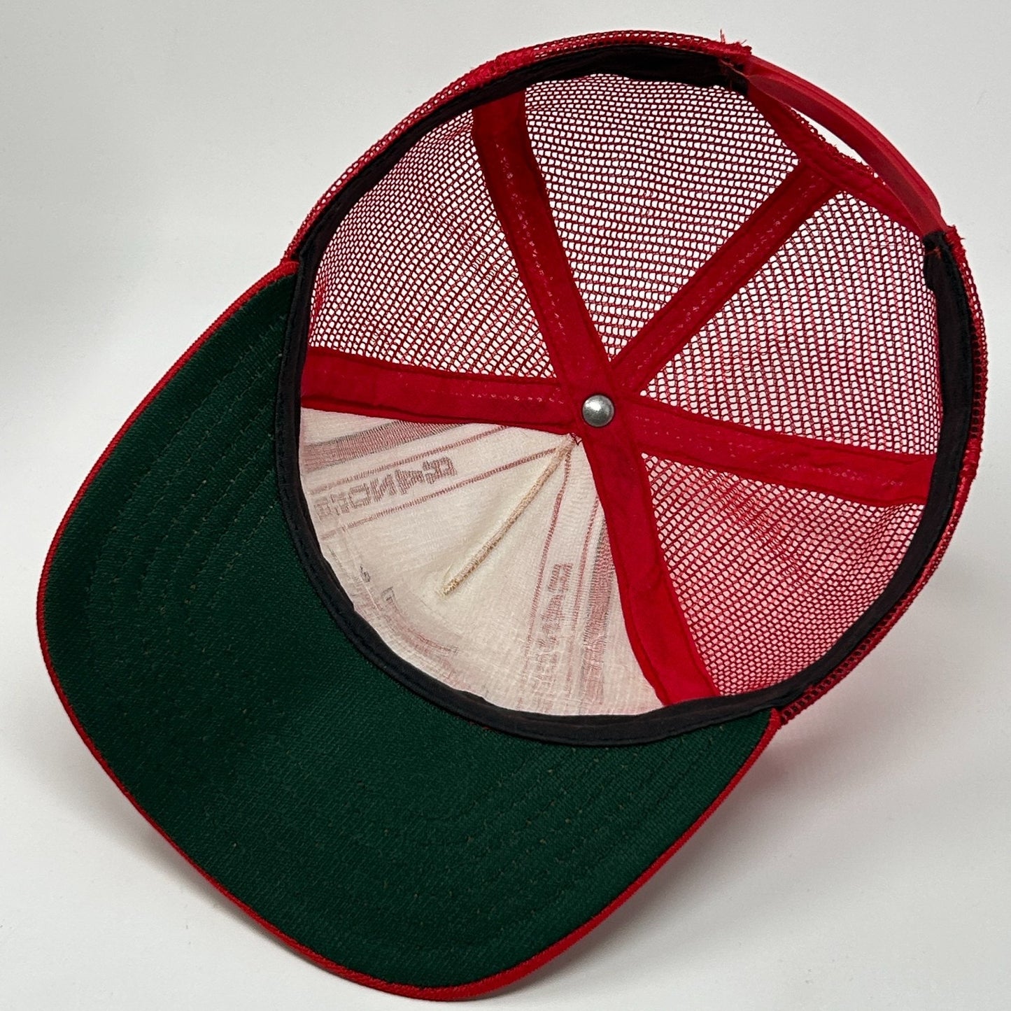 Vintage 80s Arkansas Razorbacks Trucker Hat Baseball Cap Red Hogs Mesh Snapback