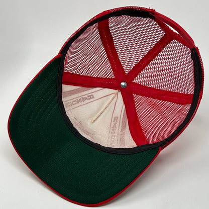 Vintage 80s Arkansas Razorbacks Trucker Hat Baseball Cap Red Hogs Mesh Snapback