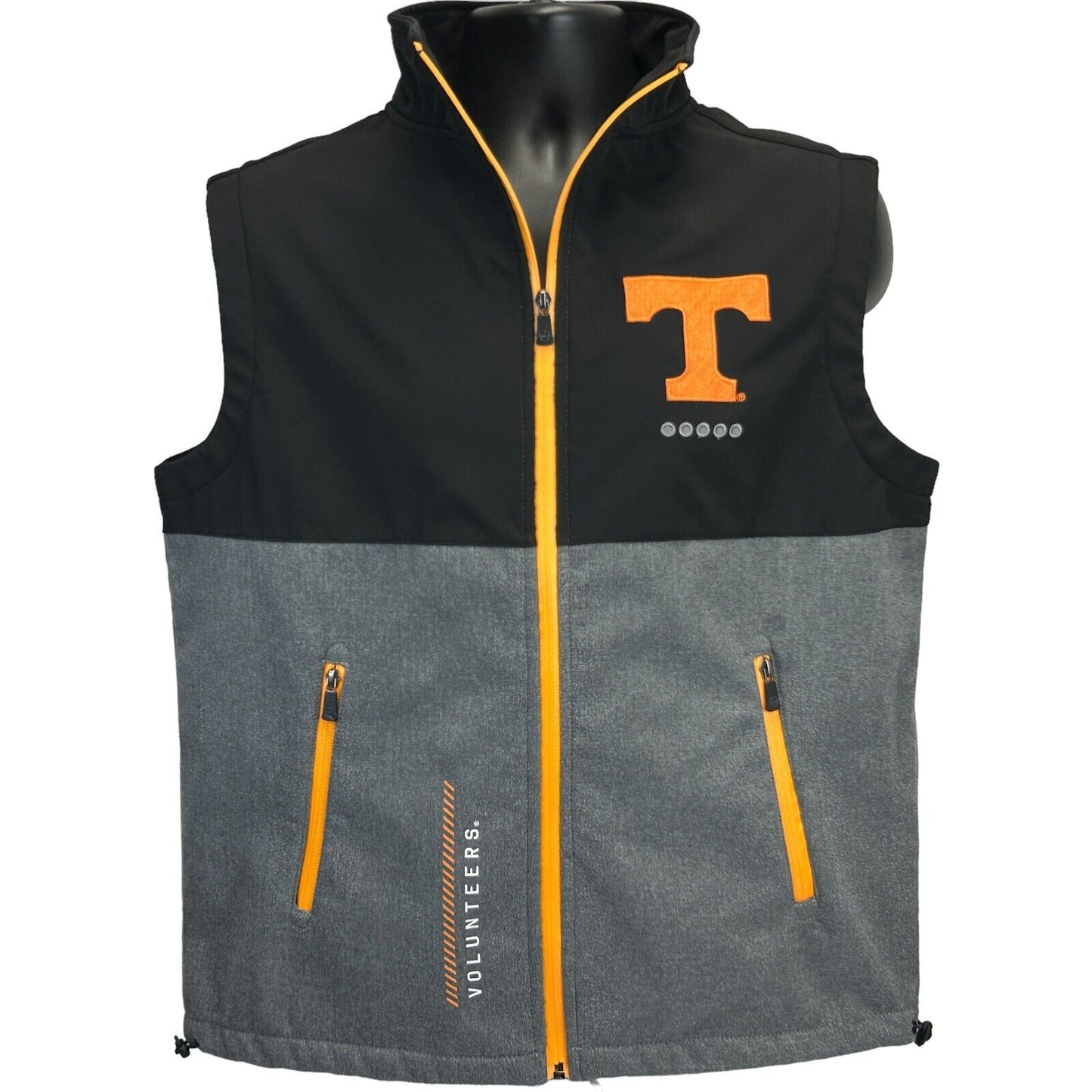 University Of Tennessee Volunteers Vest Jacket NCAA Franchise Club Gray Small