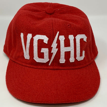 Violent Gentlemen Hockey Club Baseball Hat Cap VGHC Bolt Red Wool Blend Snapback