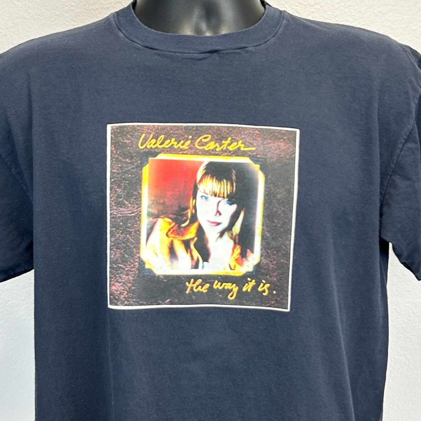 Vintage Valerie Carter The Way It Is T Shirt Mens Medium Folk Music Album Black