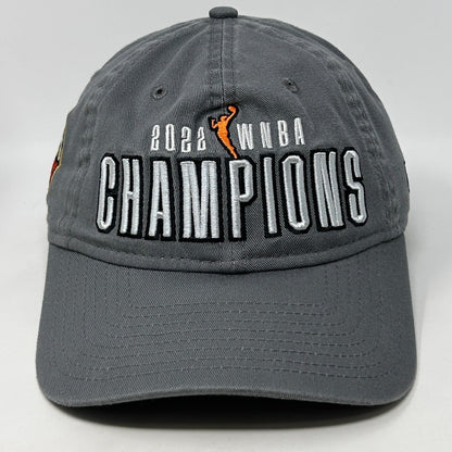 Las Vegas Aces 2022 Champions Dad Hat Baseball Cap WNBA New Era Strapback Gray