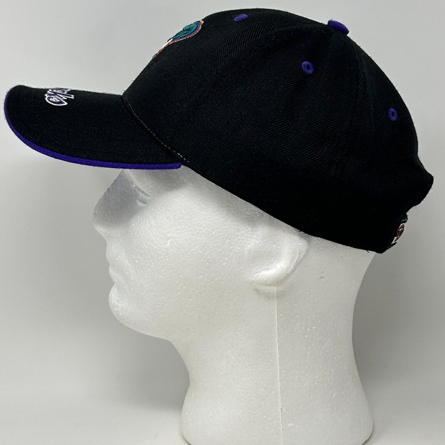 Arizona Diamondbacks Baseball Hat Cap MLB D-backs Snake 6 Panel Strapback Black