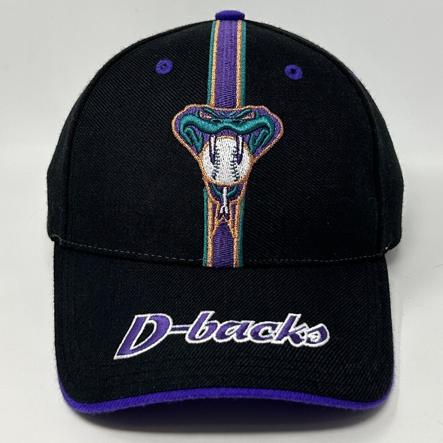 Arizona Diamondbacks Baseball Hat Cap MLB D-backs Snake 6 Panel Strapback Black