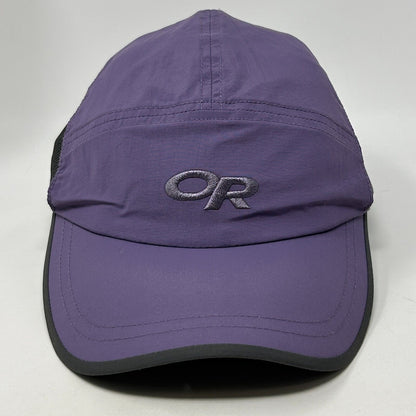 Outdoor Research Swift 5 Panel Camp Hat Cap OR Running Runner Strapback Purple