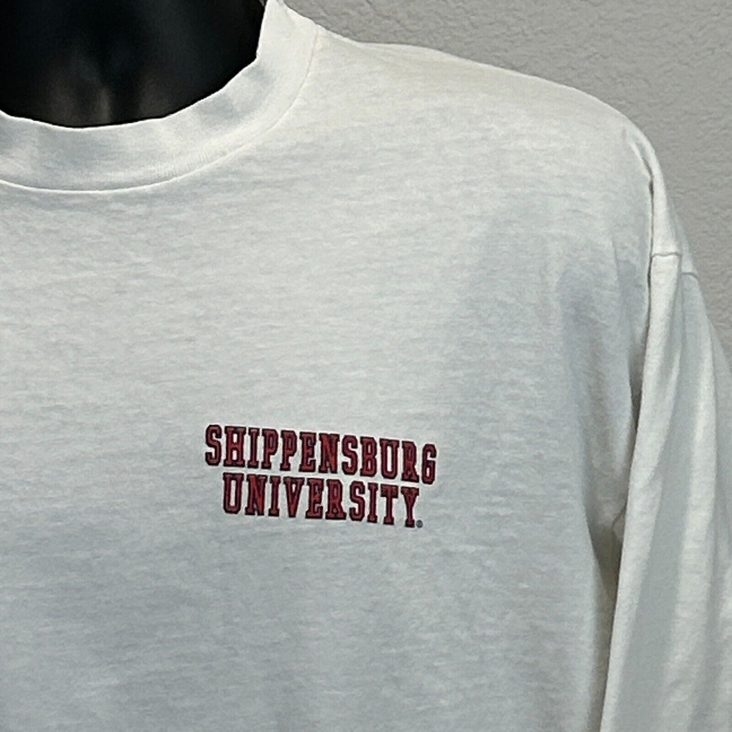 Vintage Shippensburg University Ship Happens T Shirt Mens X-Large 90s White