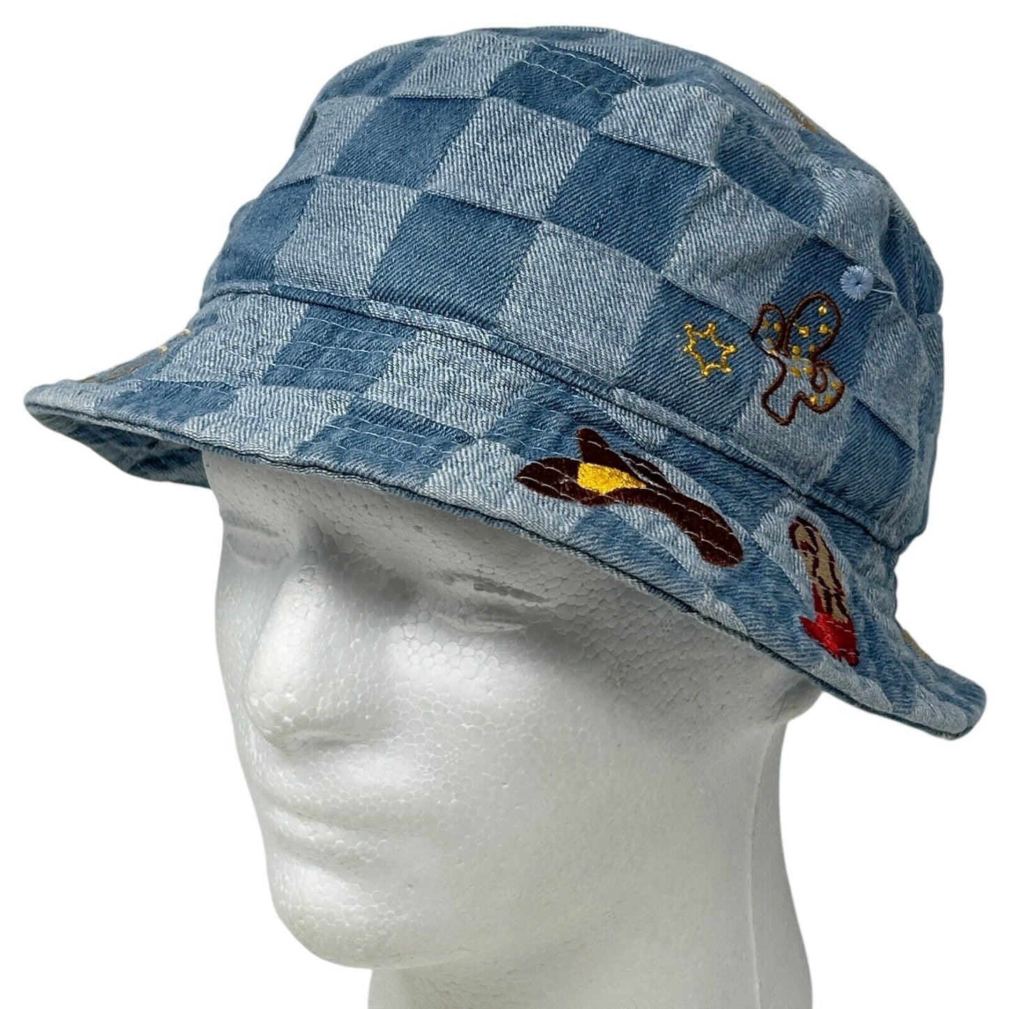 Urban Outfitters Cowgirl Bucket Hat Womens Blue Fishermans Hat Pail Hat Western