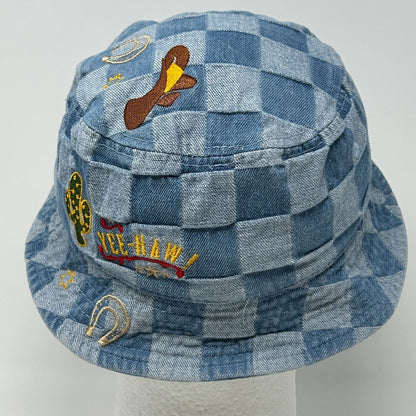 Urban Outfitters Cowgirl Bucket Hat Womens Blue Fishermans Hat Pail Hat Western