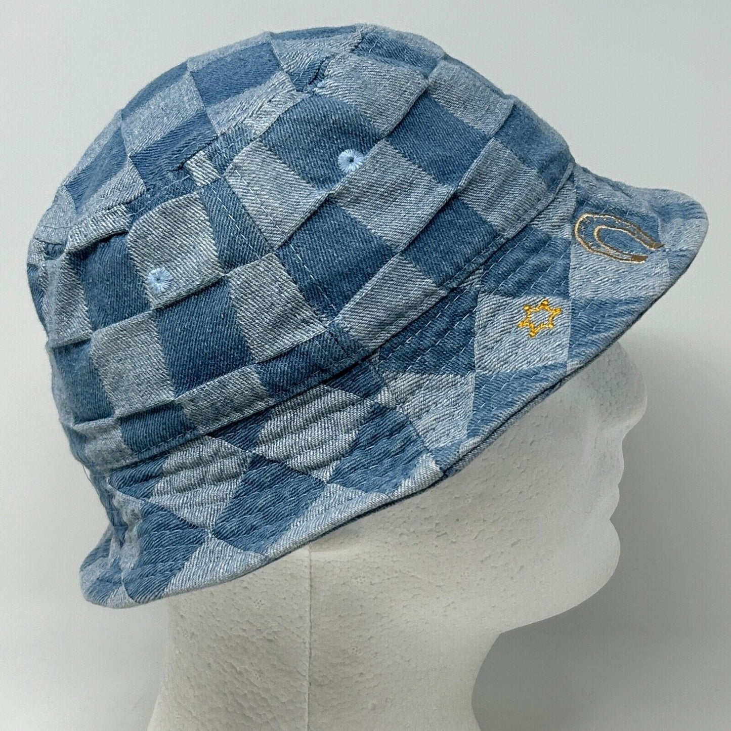 Urban Outfitters Cowgirl Bucket Hat Womens Blue Fishermans Hat Pail Hat Western