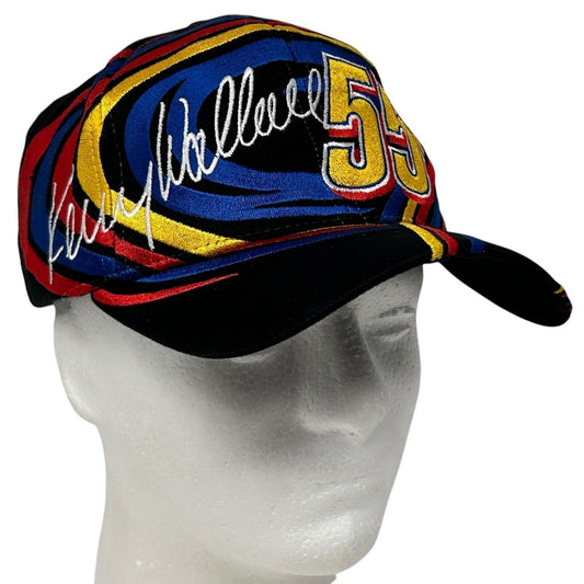 Vintage NASCAR Kenny Wallace Baseball Cap Hat Square D Racing Strapback Black