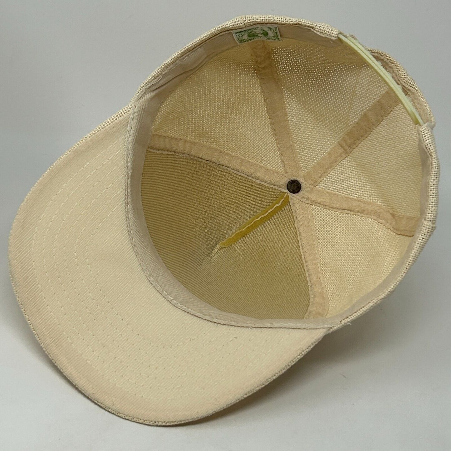 Vintage Sorensen Construction Inc Trucker Hat Baseball Cap Mesh Snapback Ivory