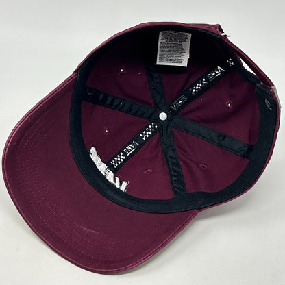 Vans 66 Dad Hat Baseball Cap Skater Skating Skateboarder Six Panel Strapback Red