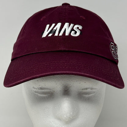 Vans 66 Dad Hat Baseball Cap Skater Skating Skateboarder Six Panel Strapback Red