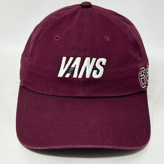 Vans 66 Dad Hat Baseball Cap Skater Skating Skateboarding 6 Panel Strapback Red