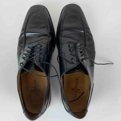 Cole Haan Nike Air Outsole Oxford Shoes Mens 10 Black Lace Up Apron Toe C07671