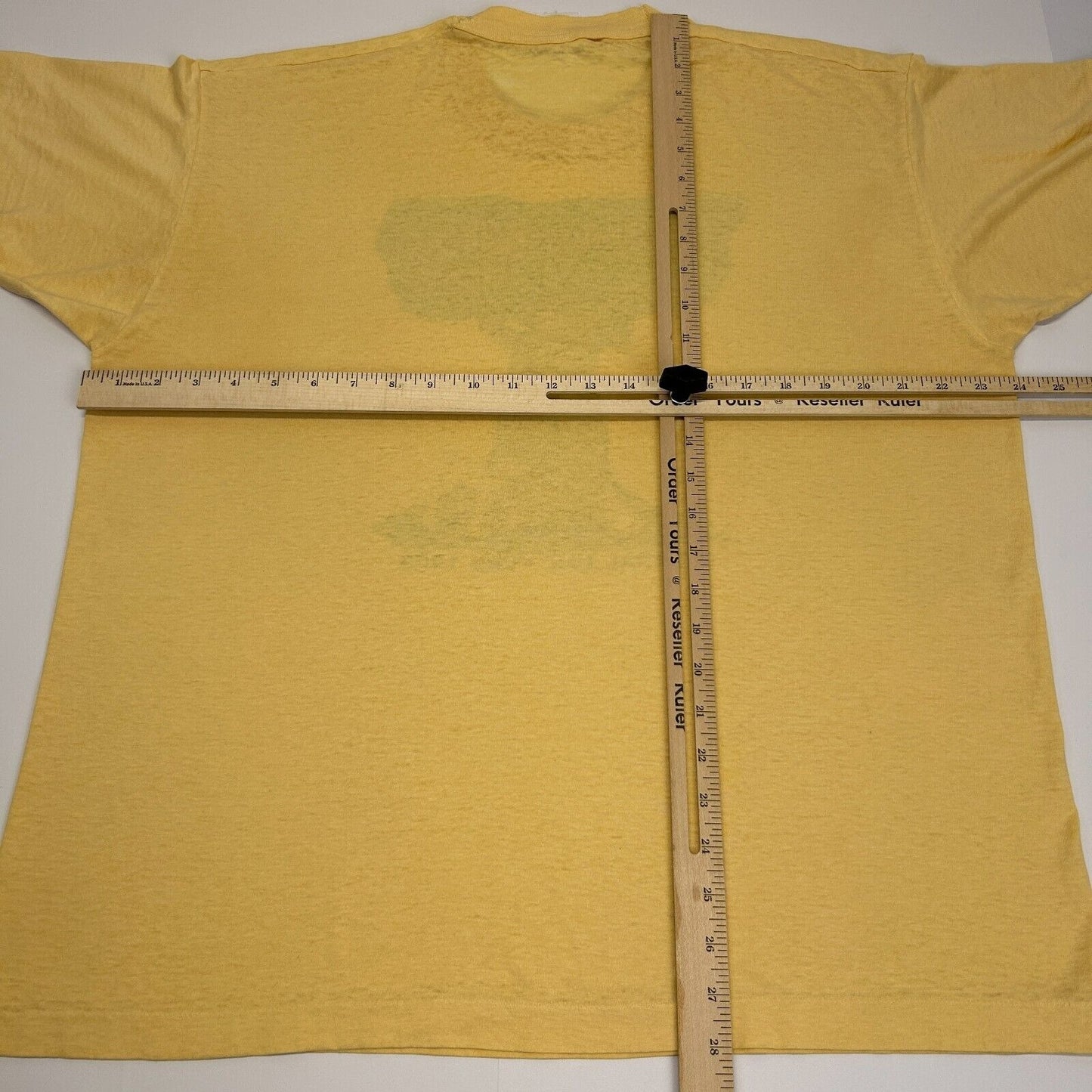 Vintage Distressed Storytelling Tree T Shirt Mens X-Large Central UMC VBS Yellow