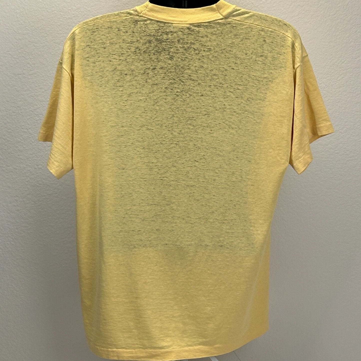 Vintage Distressed Storytelling Tree T Shirt Mens X-Large Central UMC VBS Yellow