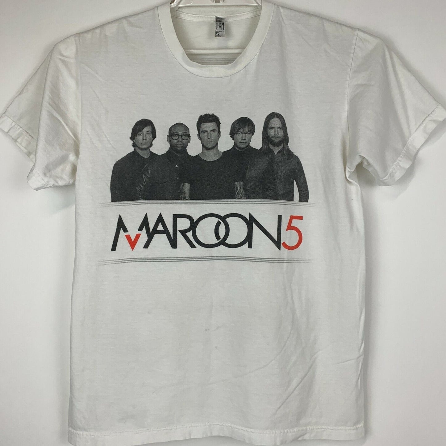 Maroon 5 Las Vegas 2013 Tour T Shirt Mens Medium Pop Rock Band Concert USA White