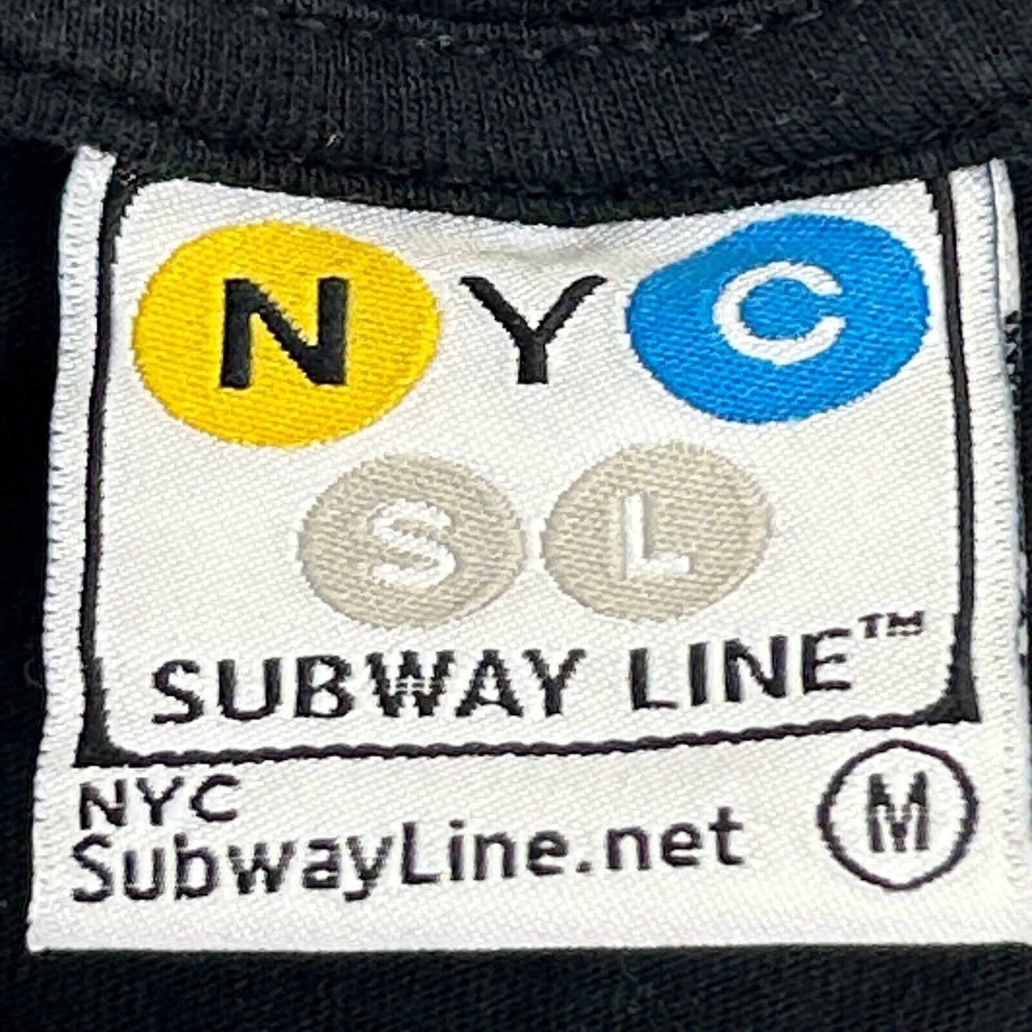 NYC Subway Line Map T Shirt Mens Small New York City Manhattan Train Tee Black