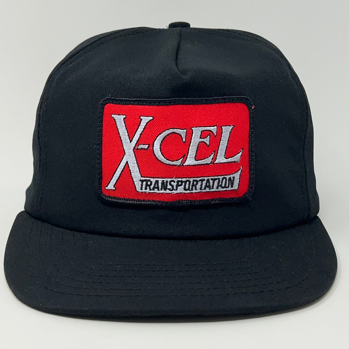 Vintage 90s X-Cel Transportation Hat Baseball Cap XCel Logistics Snapback Black