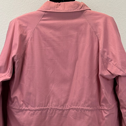 Vintage 80s Woolrich Barn Field Chore Coat Pink Wool Lined USA Womens L Large